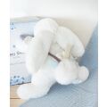 Doudou Darčeková sada - Plyšový zajačik s bielym brmbolcom 25 cm