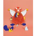 Doudou Darčeková sada - Plyšový muchláčik dinosaurus oranžový 25 cm