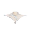 Doudou Darčeková sada - Plyšový zajačik s béžovou dečkou z BIO bavlny 25 cm