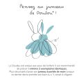 Doudou Darčeková sada - Plyšová myška s dečkou z BIO bavlny 22 cm