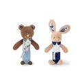 Doudou Hrkálka pískacia 17 cm 1 ks