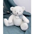 Doudou Plyšový medvedík biely 25 cm