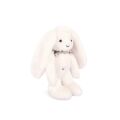 Doudou Plyšový zajačik so šatkou biely 35 cm