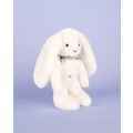 Doudou Plyšový zajačik so šatkou biely 35 cm