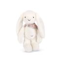 Doudou Plyšový králík XXL s šátkem bílý 50 cm