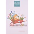 Doudou Darčeková sada Plyšová kravička Aneth s hrkálkou 21 cm