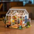 RoboTime 3D drevená skladačka Miniatúra domčeka Vysnívaný záhradný dom - poškodený obal