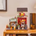 RoboTime 3D drevená skladačka Miniatúra domčeka Viedenské kníhkupectvo