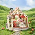 RoboTime 3D drevená skladačka Miniatúra domčeka Slnečná vidiecka kuchyňa