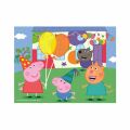 Dino Drevené obrázkové kocky Peppa Pig 12 kociek