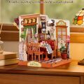 RoboTime 3D drevená skladačka Miniatúra domčeka Bistro na Champs-Élysées