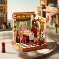 RoboTime 3D drevená skladačka Miniatúra domčeka Bistro na Champs-Élysées