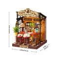 RoboTime 3D drevená skladačka Miniatúra domčeka Tipsy Cat Bar