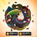 EscapeWelt Drevené puzzle Tukan 500 dielikov