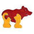 Fauna Drevené vkladacie puzzle z masívu malý medveď