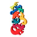 Fauna Drevené vkladacie puzzle z masívu sloni