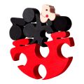 Fauna Drevené vkladacie puzzle z masívu veľká lienka