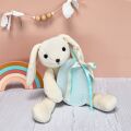Doudou Histoire d´Ours Plyšový kamarát biely zajačik 40 cm