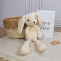 Doudou Histoire d´Ours Plyšový kamarát biely zajačik 40 cm