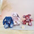 Doudou Histoire d´Ours Plyšový kamarát ružový zajačik 25 cm