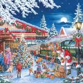 HOP Puzzle Santov vianočný vlak 150 mini dielikov