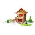 Jeujura Drevená stavebnica 215 dielov Veľká alpská chata
