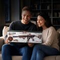 RoboTime 3D drevená skladačka Puška na vystreľovanie gumičiek M416 Carbine