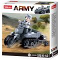 Sluban WWII M38-B0680B Motocykel s pásmi