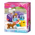 Sluban Girls Dream M38-B0970F Autíčko s krmítkom pre psíkov