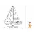 Sluban Model Bricks M38-B1190 Rýchla loď Rodeo v mierke 1:35
