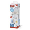 NUK FC+ fľaša s kontrolou teploty 300 ml BOX - Flow Control cumlík 1 ks