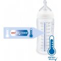 NUK FC+ fľaša s kontrolou teploty 300 ml BOX - Flow Control cumlík 1 ks