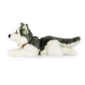 Rappa Plyšový pes husky s obojkom ležiaci 60 cm ECO-FRIENDLY