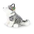 Rappa Plyšový pes husky sediaci 30 cm ECO-FRIENDLY