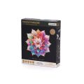 RoboTime Drevené puzzle Kvetinová mandala - poškodený obal