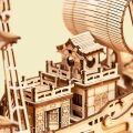 RoboTime 3D drevená skladačka Japonská plachetnica