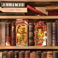 RoboTime 3D skladačka Zarážka na knihy Miniatúra domčeka Vianočná ulička