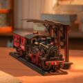 RoboTime 3D drevená skladačka Vintage parná lokomotíva