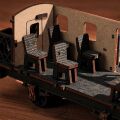RoboTime 3D drevená skladačka Vintage parná lokomotíva