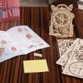 Ugears 3D drevené mechanické puzzle Dekoračný budík