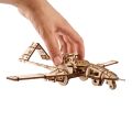 Ugears 3D drevené mechanické puzzle Bojový dron Bayraktar TB2
