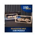 Ugears 2,5D drevené mechanické puzzle Roadster MK3