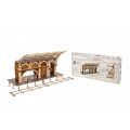 Ugears 3D drevené mechanické puzzle Harry Potter - vlakové nástupište