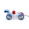 Vilac Ťahacie závodné auto biele s modrým krídlom