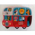 Vilac Drevená vystreľovacia hra Autobus so zvieratkami - II. trieda