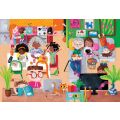 Vilac Drevená knižka s puzzle Aktivity