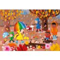 Vilac Drevená knižka s puzzle 4 ročné obdobia