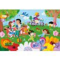 Vilac Drevená knižka s puzzle 4 ročné obdobia