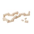 Walachia Drevená skladacia stavebnica Construct easy box 138 dielov