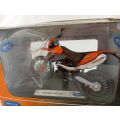 Welly Motocykel KTM 690 Enduro 1:18 oranžový - II. trieda